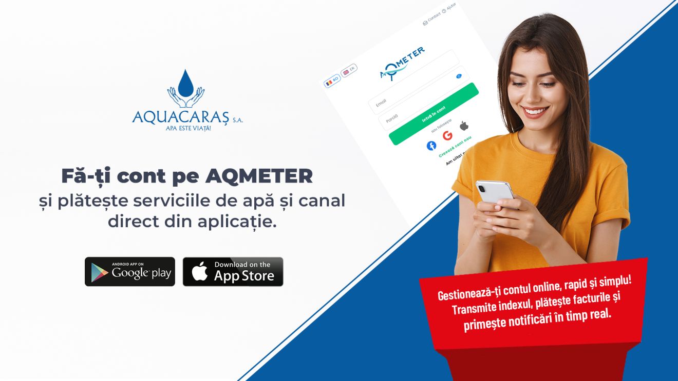 AquaCaraș S.A. optimizează colectarea veniturilor prin platforma Aqmeter